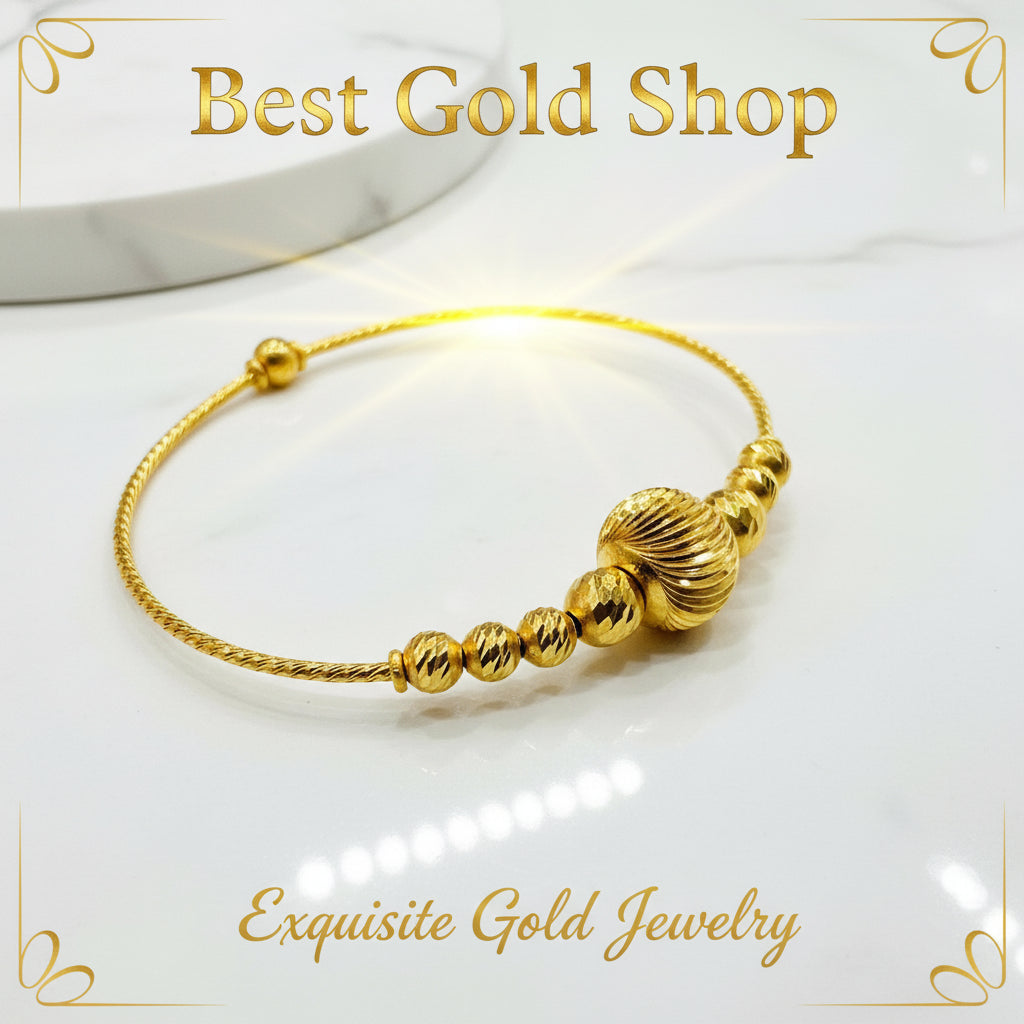 22 / 916 Gold Baby Bangle Slim design V1BraceletsBest Gold Shop