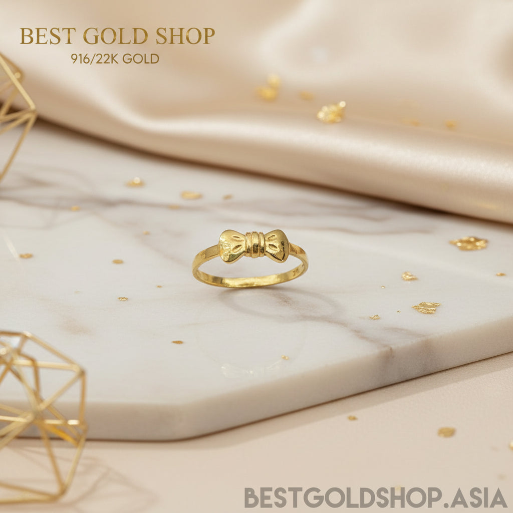 22k / 916 Gold Ribbon Ring V2 by Best Gold ShopRingsBest Gold Shop