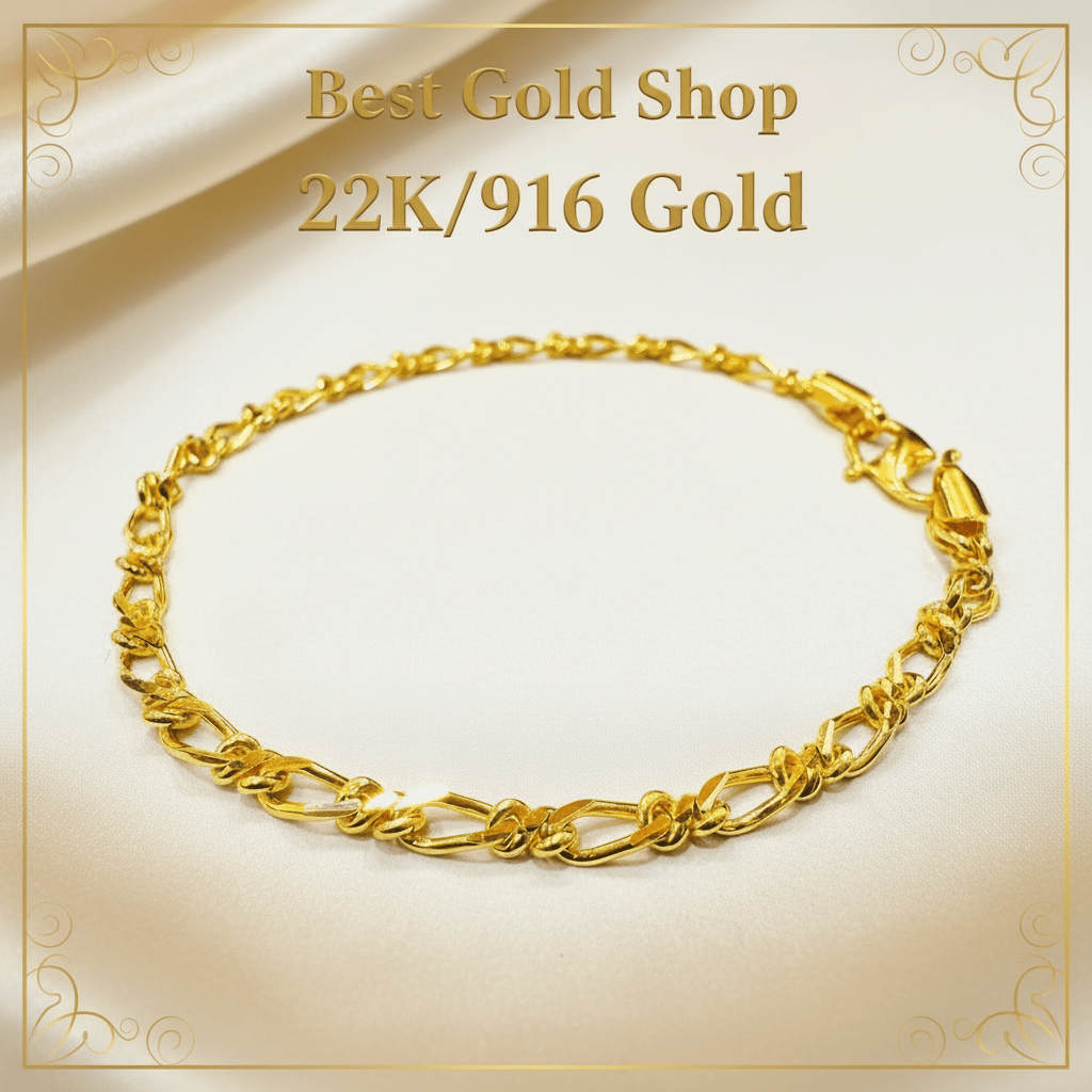 22K / 916 Gold Agatha Bracelet by Best Gold ShopBraceletsBest Gold Shop
