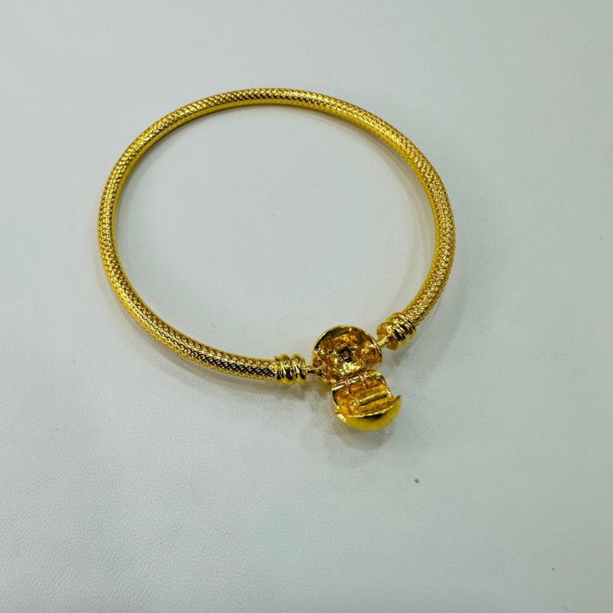 22k / 916 Gold Ball Cutting Bangle by Best Gold Shop - 22k gold 22k gold bangle 916 gold Bracelets