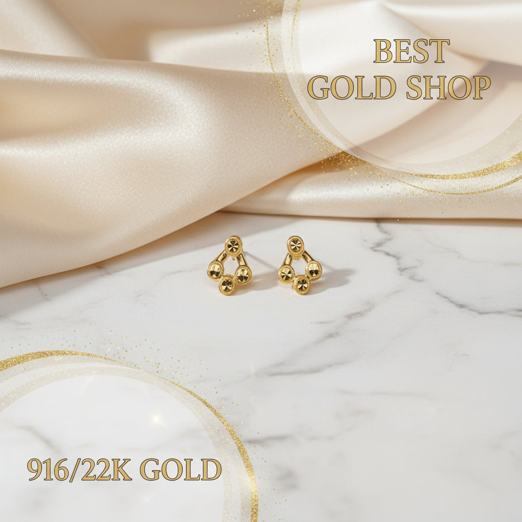 916 Gold Balloon Earring by Best Gold ShopEarringsBest Gold Shop