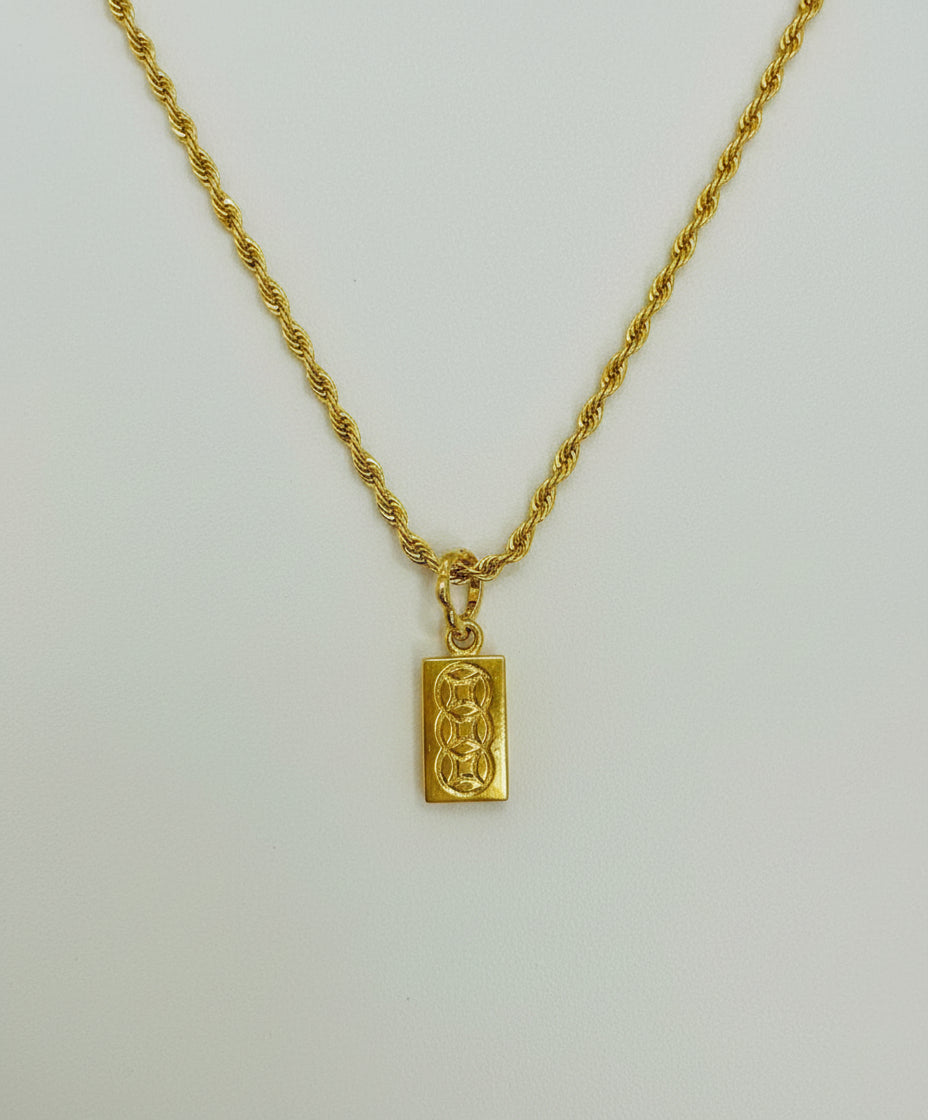 22K / 916 Gold Bar Pendant or Charm - 22k gold 22k Gold Charms 22k gold pendant Charms & Pendants