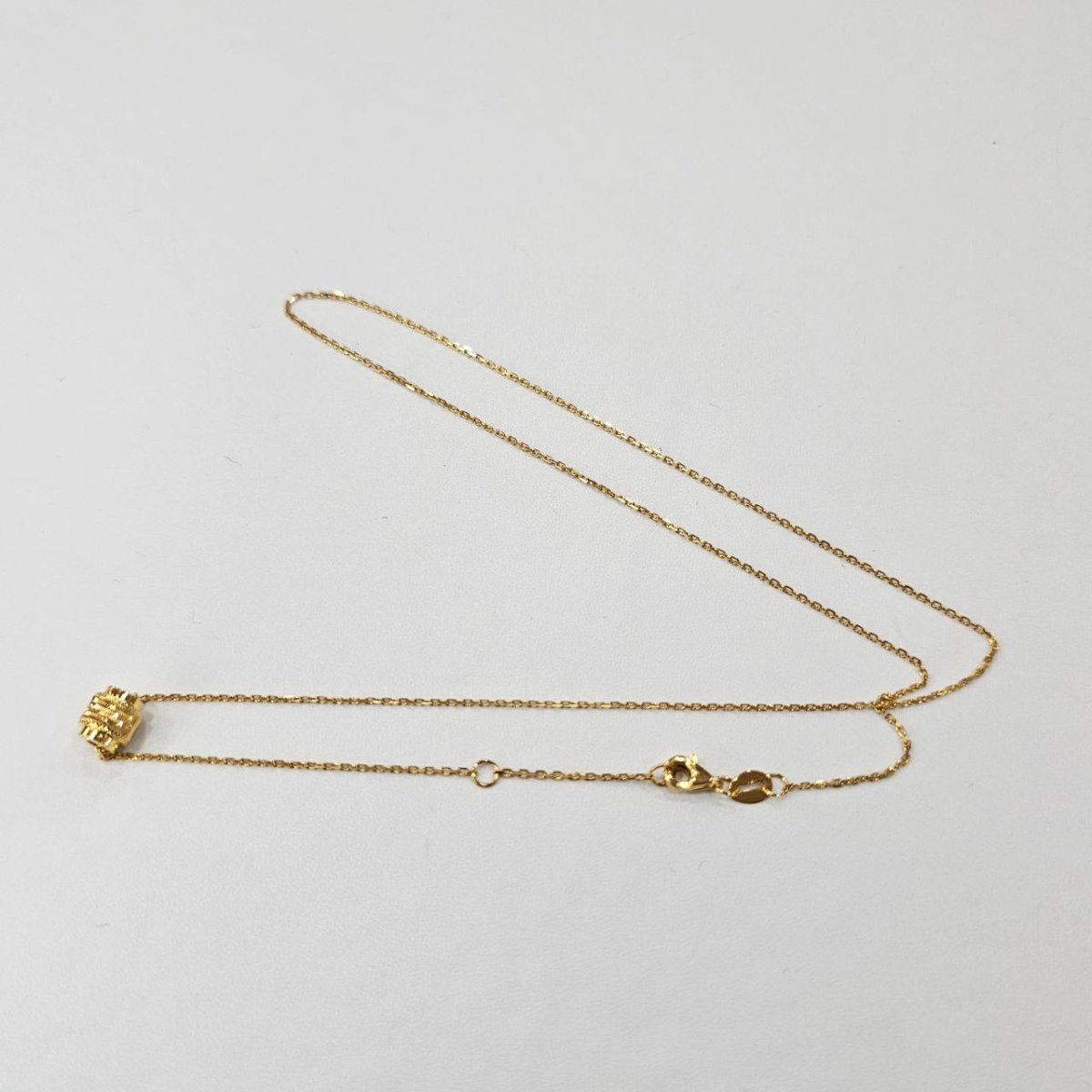 22k / 916 Gold Barrel Pendant with Chain by Best Gold Shop - 22k gold 22k gold necklace 916 gold Necklaces