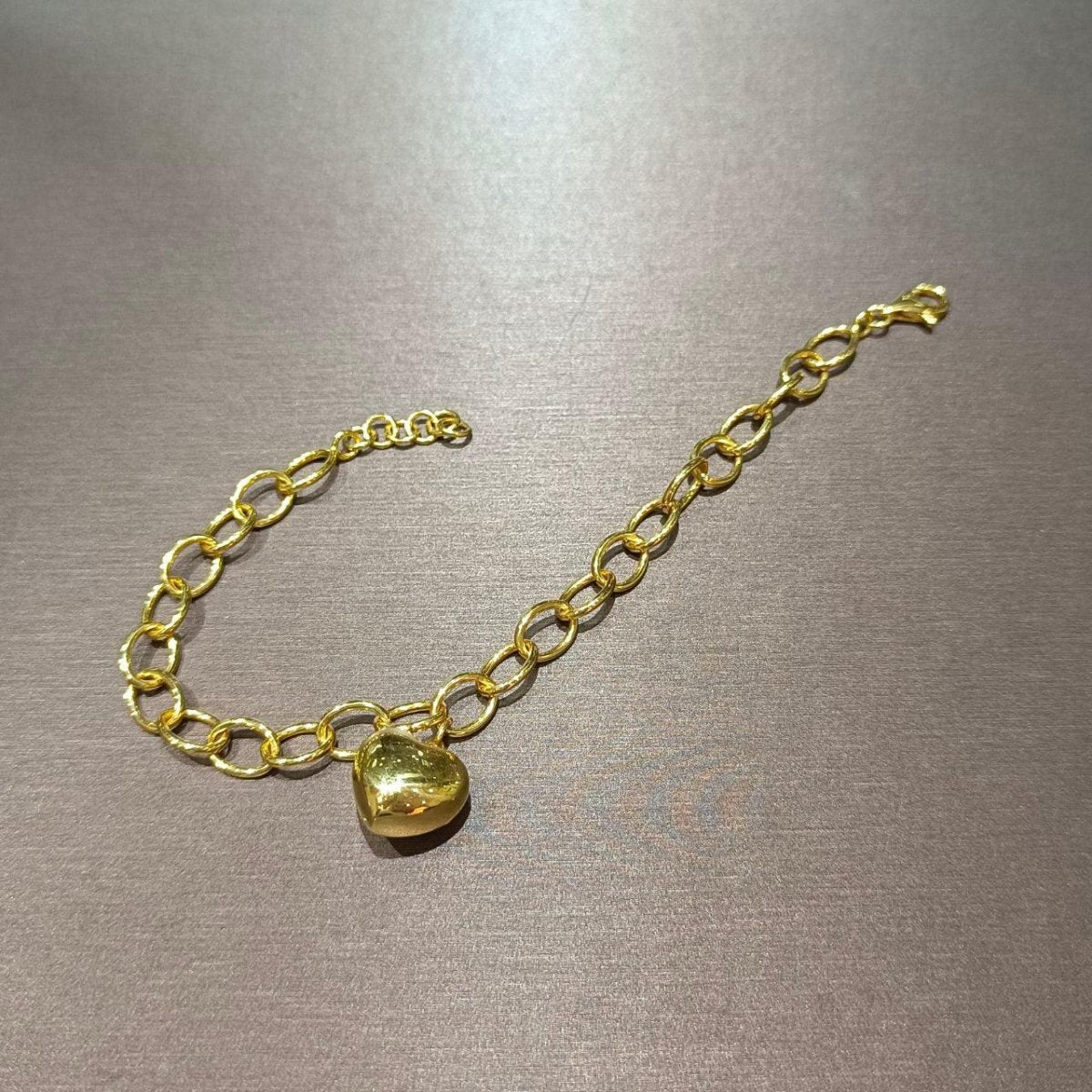 916 Gold Big heart Bracelet by Best Gold ShopBraceletsBest Gold Shop