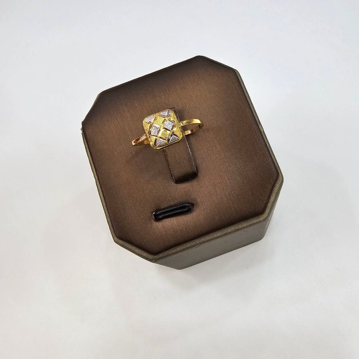 22k / 916 Gold Biscot Ring Version 1 (2 Tone) - Best Gold Shop 22k gold 22k gold ring 916 gold Rings