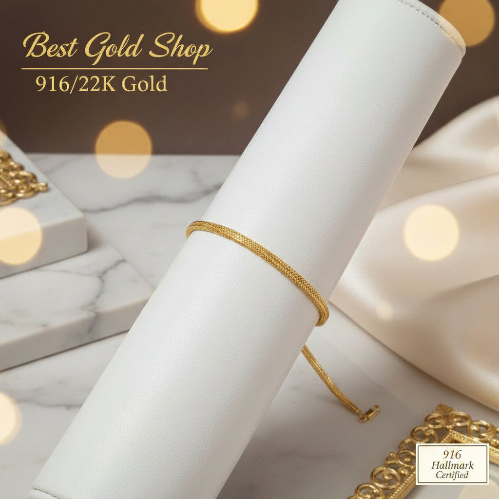 916 Gold Box Milan Bracelet by Best Gold ShopBraceletsBest Gold Shop