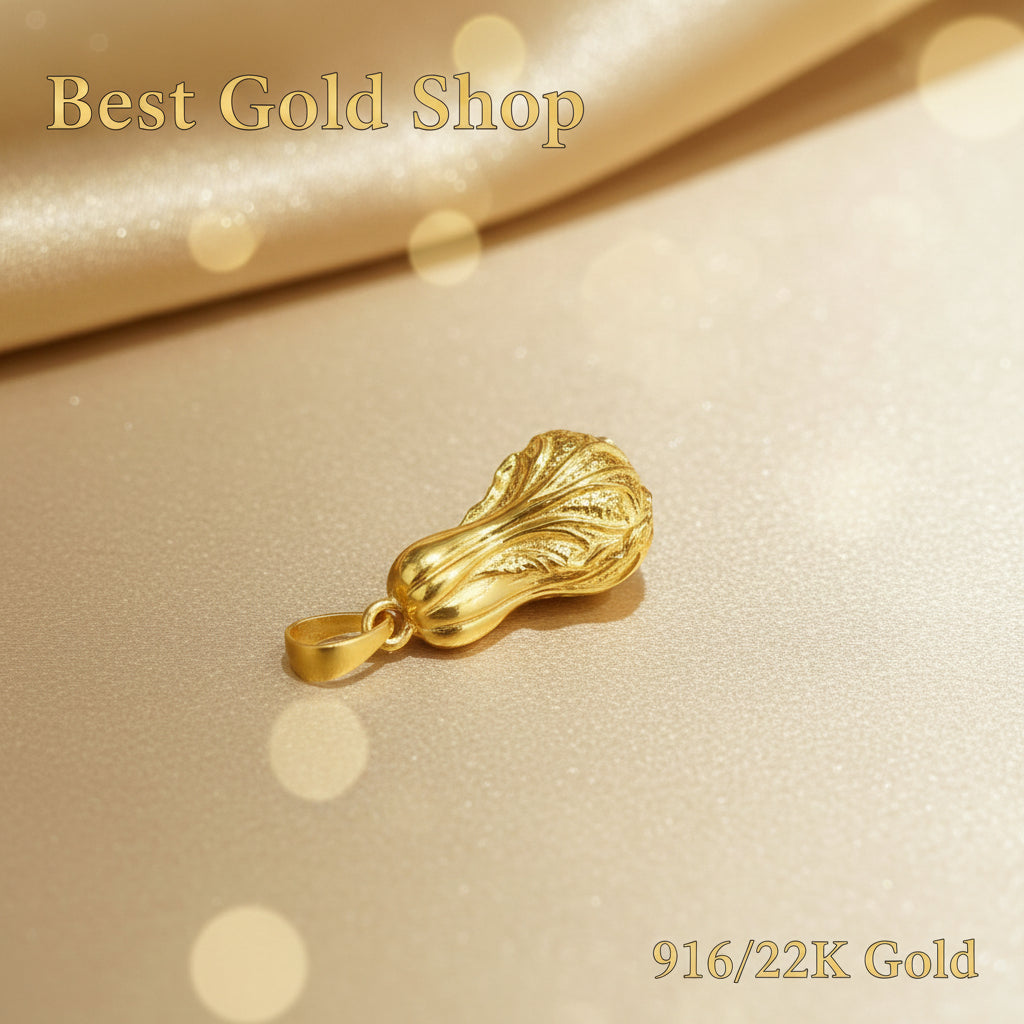 22k / 916 Gold Cabbage Pendant by Best Gold ShopCharms & PendantsBest Gold Shop