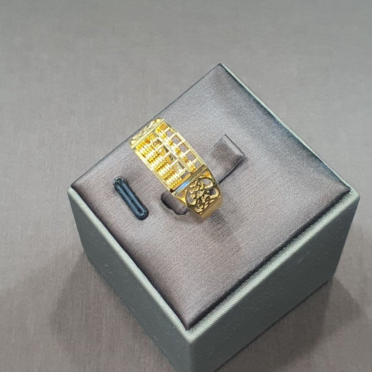 22k / 916 Gold Chinese word Fa(發)Huat Abacus Ring - Best Gold Shop 22k gold 22k gold ring 916 gold Rings