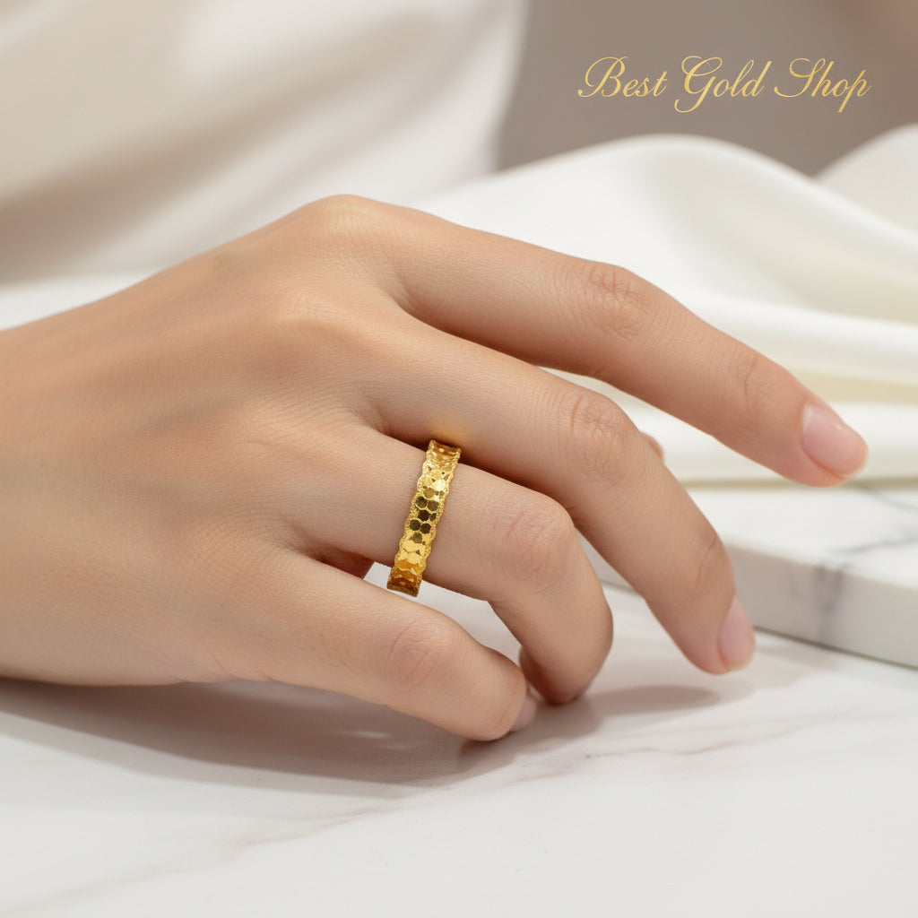 22k / 916 Gold Crush Diamond Cutting RingRingsBest Gold Shop
