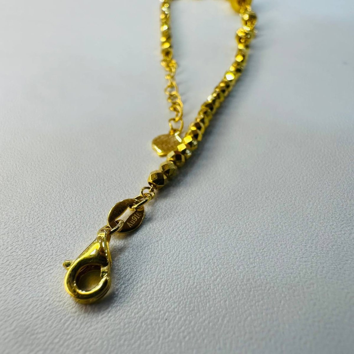 22k / 916 Gold Cutting Shiny Barrel Bracelet - Best Gold Shop 22k gold 22k gold bracelet 916 gold Bracelets