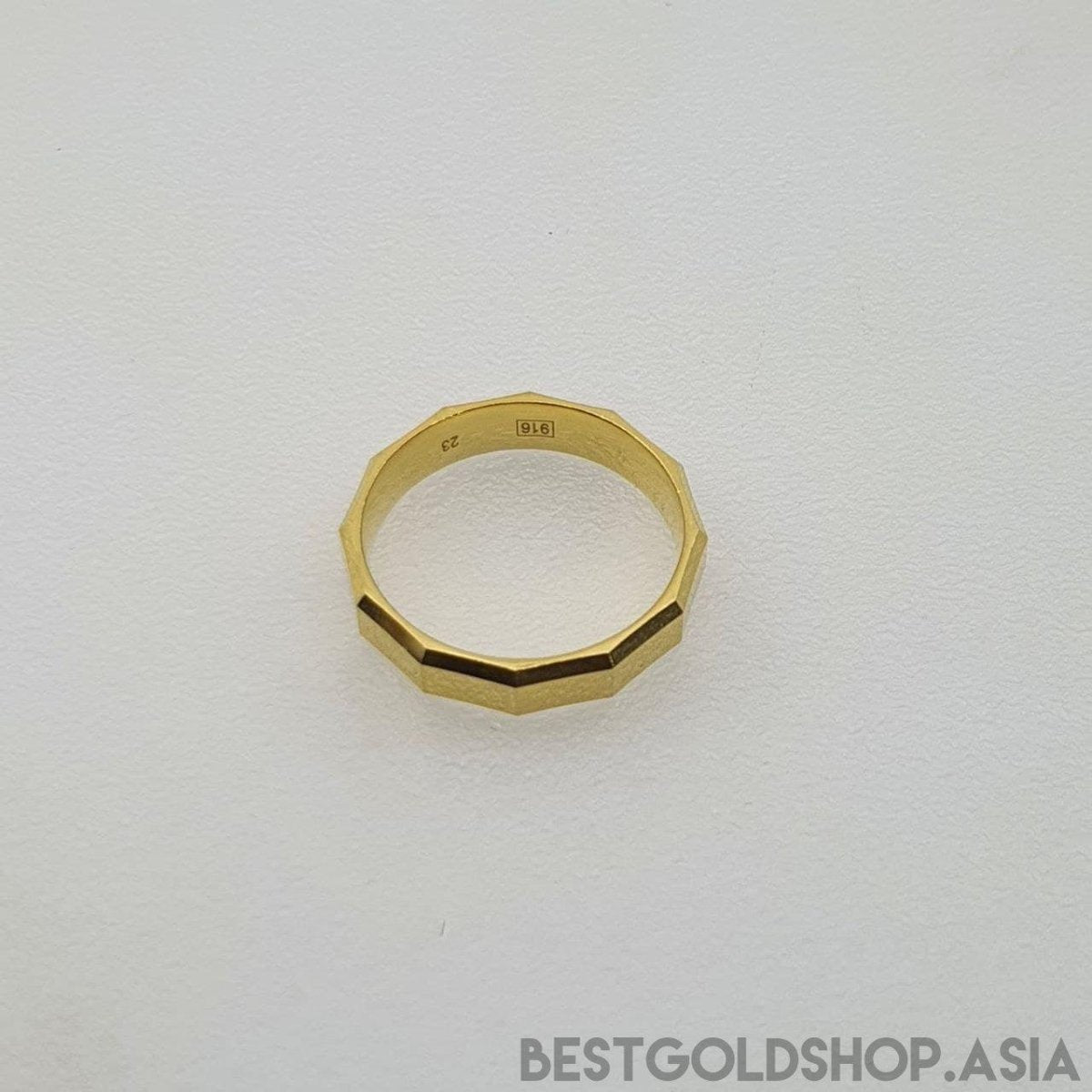 22k / 916 Gold Decagon Ring (smooth finish) by Best Gold ShopRingsBest Gold Shop