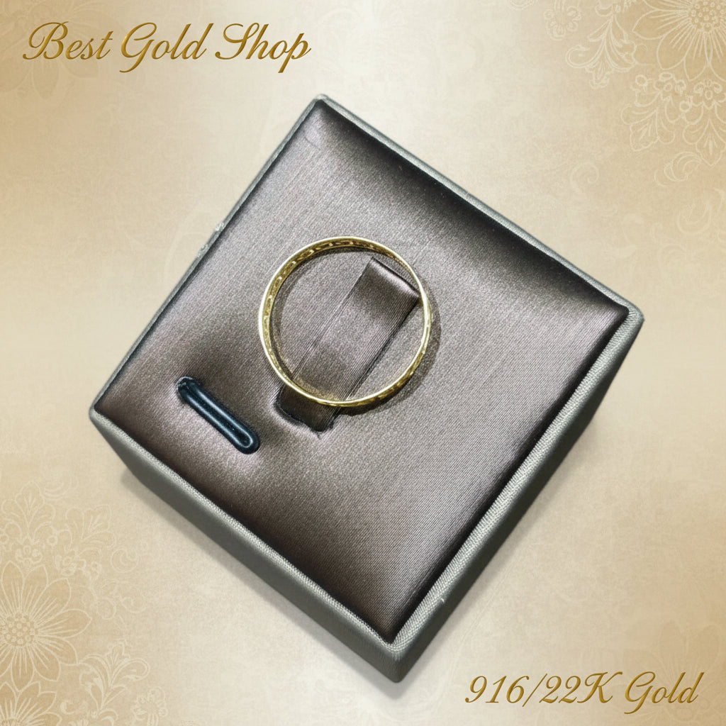 22K / 916 Gold Design Ring with Heart by Best Gold ShopRingsBest Gold Shop