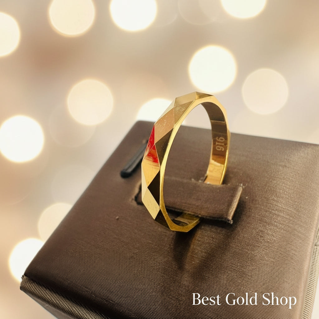 22k / 916 Gold Diamond Craving Design RingRingsBest Gold Shop