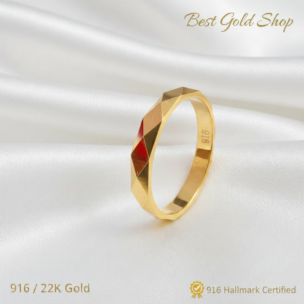 22k / 916 Gold Diamond Craving Design RingRingsBest Gold Shop