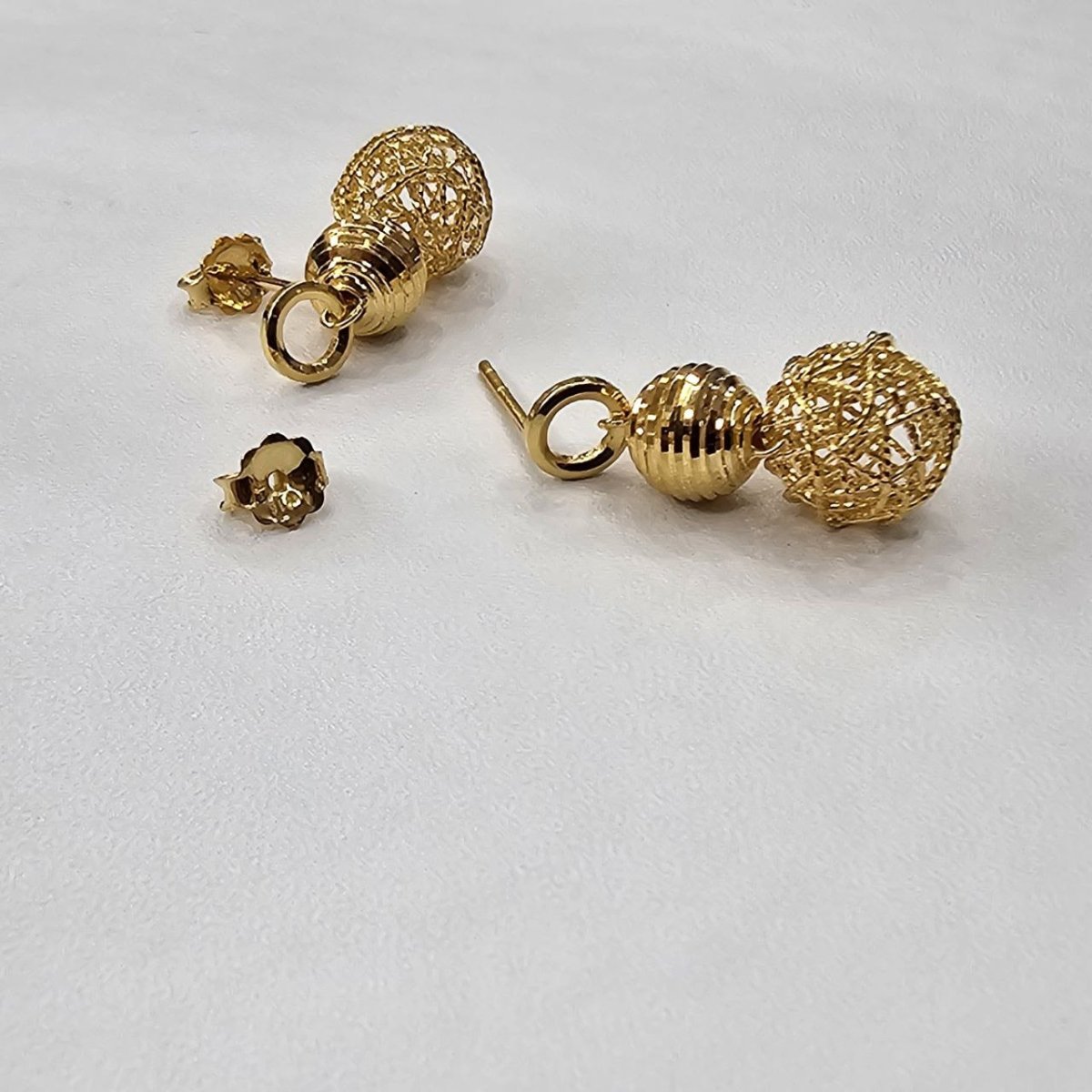 22k / 916 Gold Double Ball Earring - Best Gold Shop 22k gold 22k gold earring 916 gold Earrings
