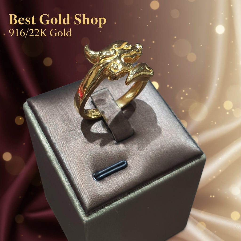 22k / 916 Gold Dragon Ring V7 by Best Gold ShopRingsBest Gold Shop