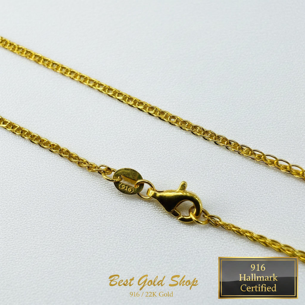 22K / 916 Gold Flat Anchor Chain by Best Gold ShopNecklacesBest Gold Shop