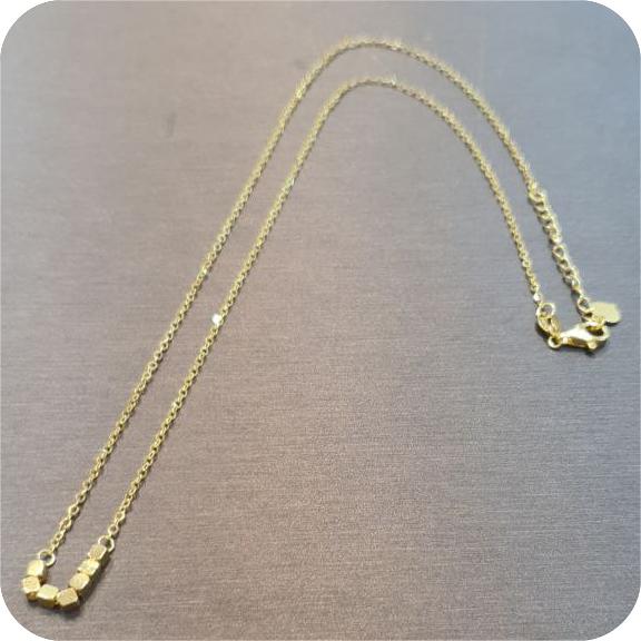 22k / 916 Gold Golden Hex Bead Necklace by Best Gold Shop - 22k gold 22k gold necklace 916 gold Necklaces