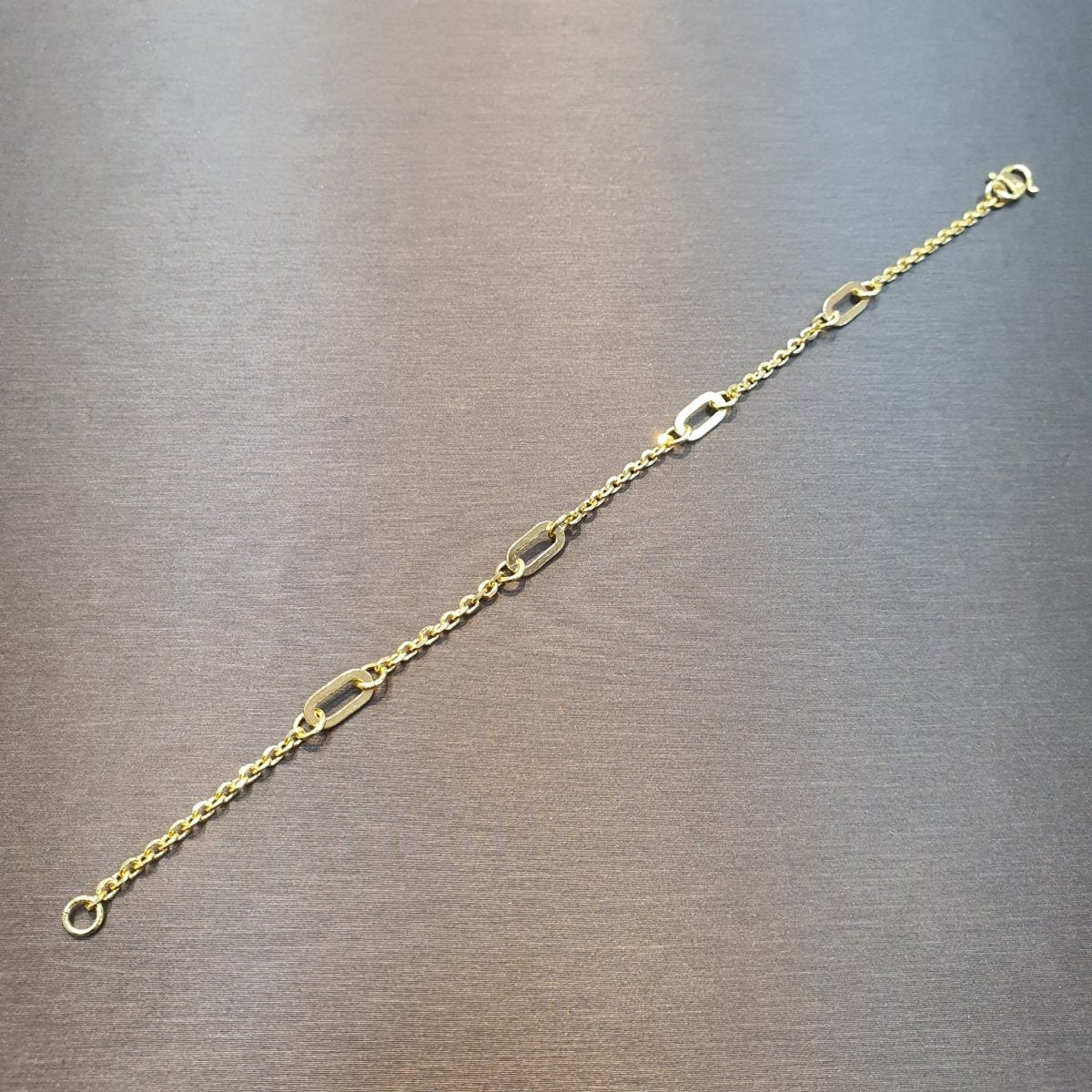 22k / 916 Gold Golden Link Charm Bracelet by Best Gold ShopBraceletsBest Gold Shop