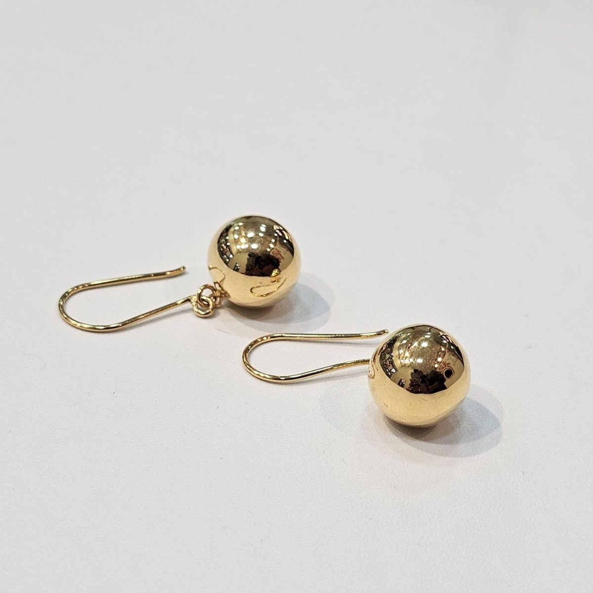 22K / 916 Gold Golden Orb Drop Earrings - 22k gold 22k gold earring 916 gold Earrings
