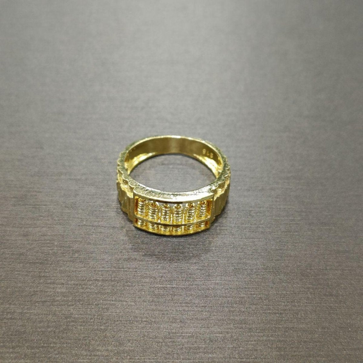 22k / 916 Gold Half Abacus Ring V5 Wider by Best Gold Shop - 22k gold 22k gold ring 916 gold Rings