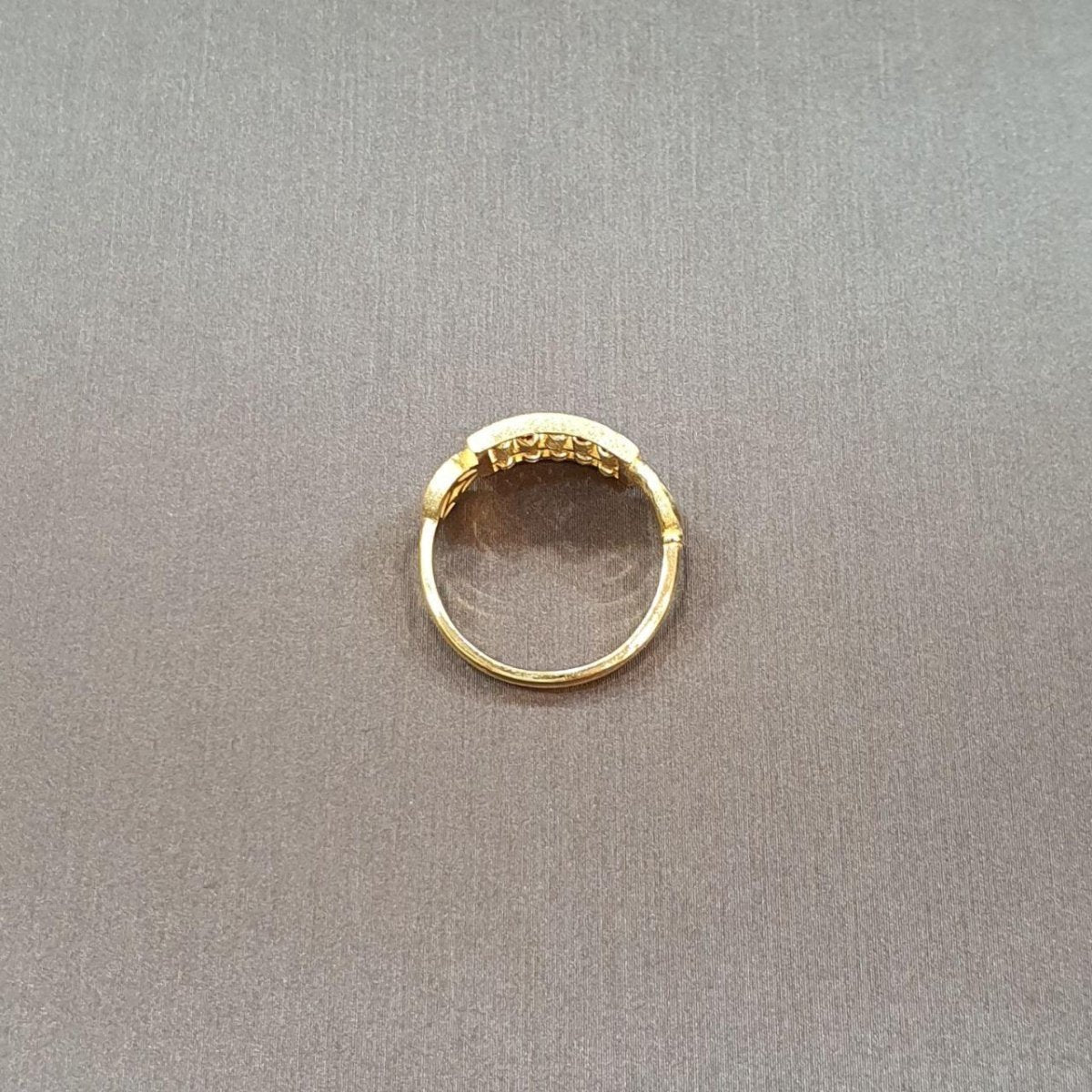 22k / 916 Gold Half Abacus Ring with Coin and Hand by Best Gold Shop - 22k gold 22k gold ring 916 gold Rings