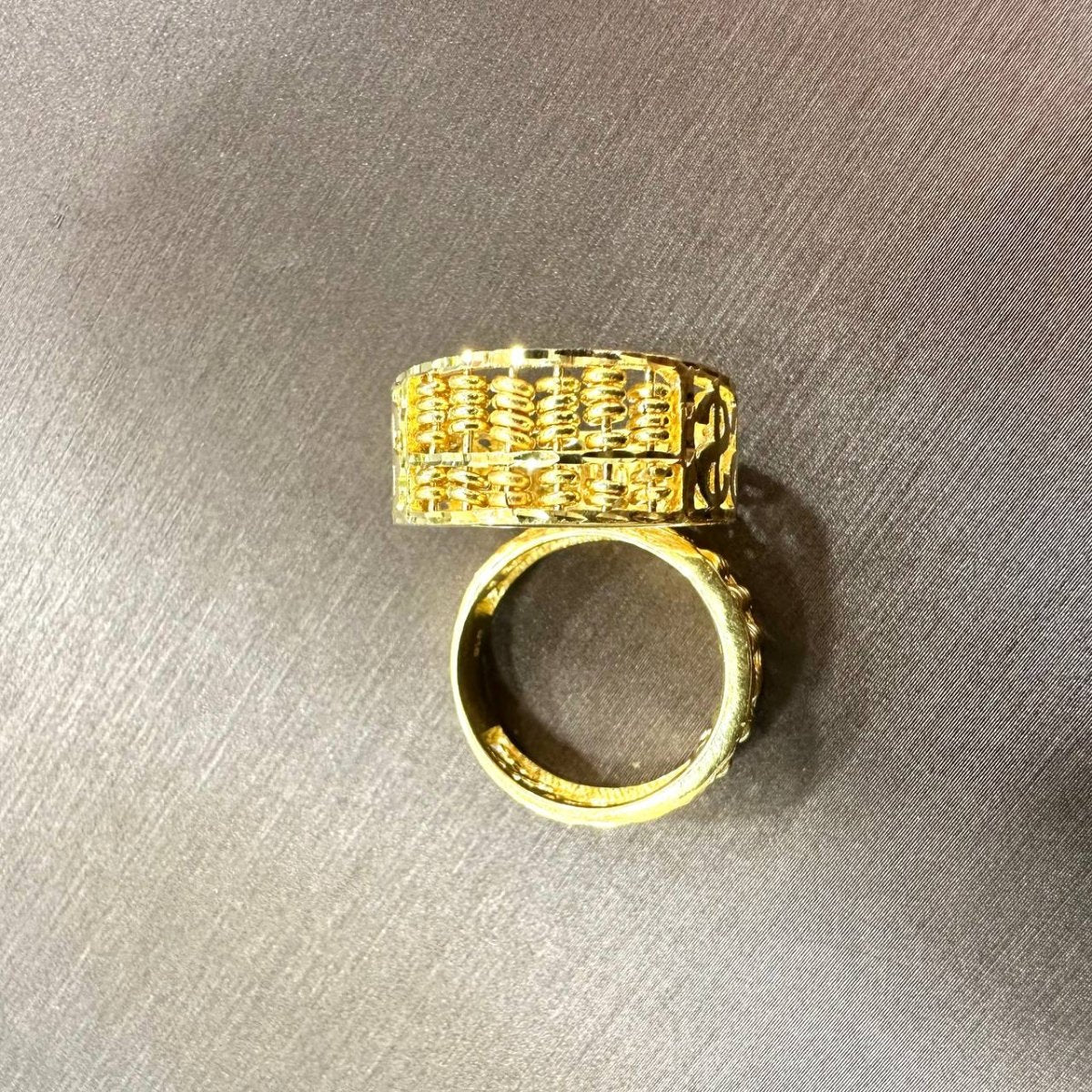 22k / 916 Gold Half Abacus with Dollar sign Ring by Best Gold ShopRingsBest Gold Shop