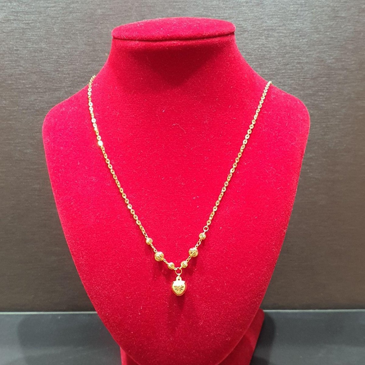 22k / 916 Gold Heart Necklace by Best Gold Shop - 22k gold 22k gold necklace 916 gold Necklaces