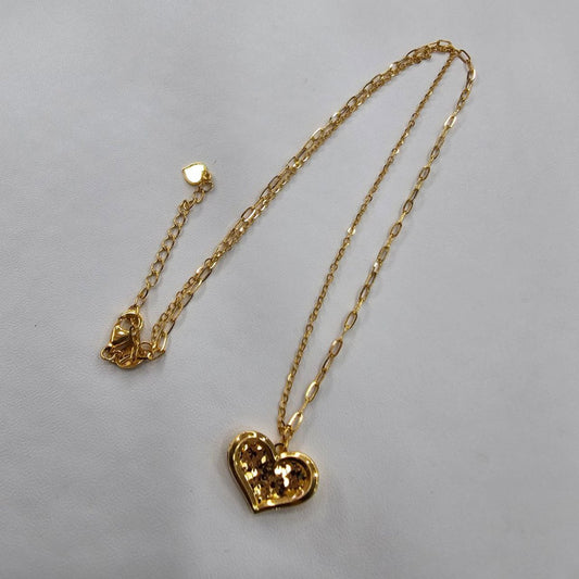 22k / 916 Gold Heart Necklace V2 By Best Gold Shop - Best Gold Shop 22k gold 22k gold chain 22k gold necklace Necklaces
