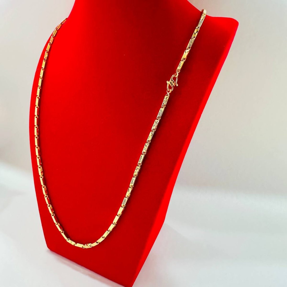 22k / 916 Gold Hexagon Tube Chain by Best Gold Shop - 22k gold 22k gold chain 22k gold necklace Necklaces