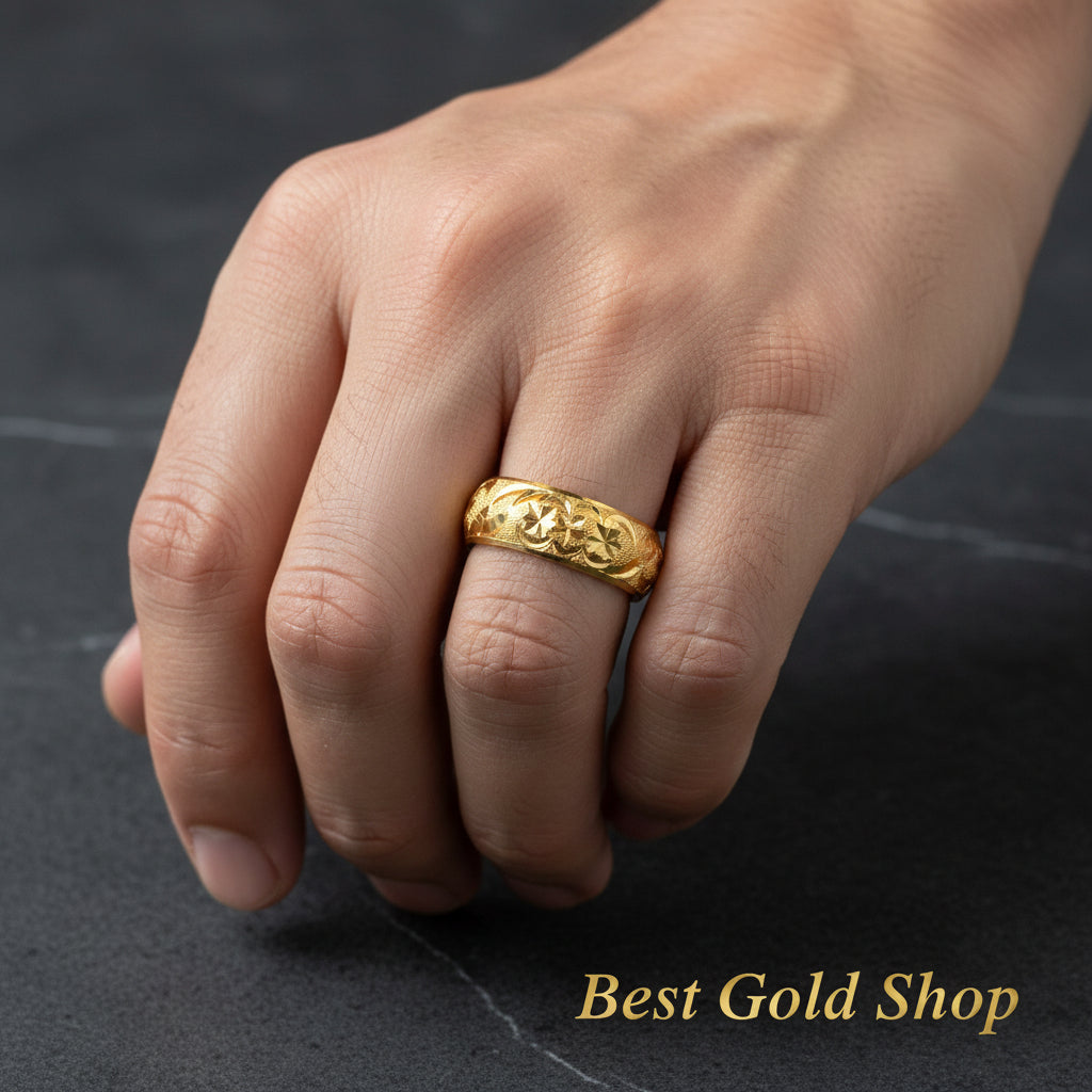 22k / 916 Gold Hollow Design Craving Ring V2RingsBest Gold Shop