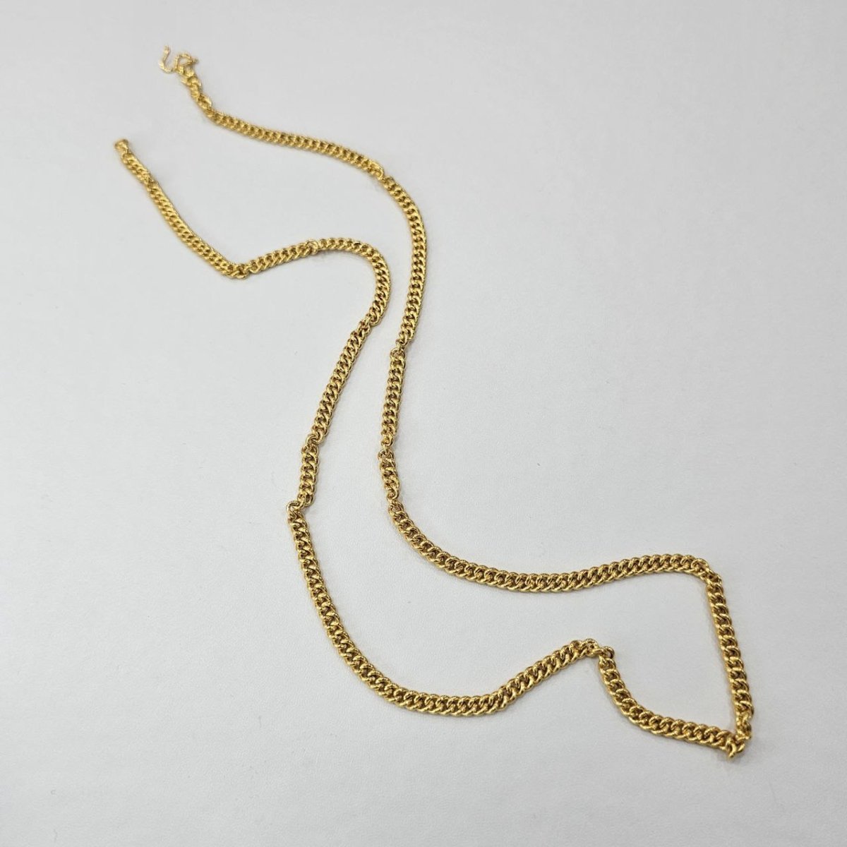 22k / 916 Gold Hollow Fish Bone Chain by Best Gold Shop - Best Gold Shop 22k gold 22k gold chain 22k gold necklace Necklaces