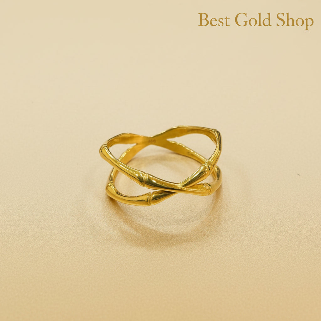22k / 916 Gold Italy design Bamboo Ring by Best Gold ShopRingsBest Gold Shop