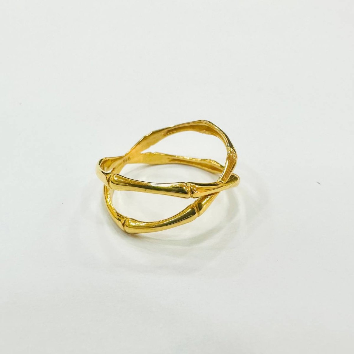 22k / 916 Gold Italy design Bamboo Ring by Best Gold Shop - 22k gold 22k gold ring 916 gold 916 gold