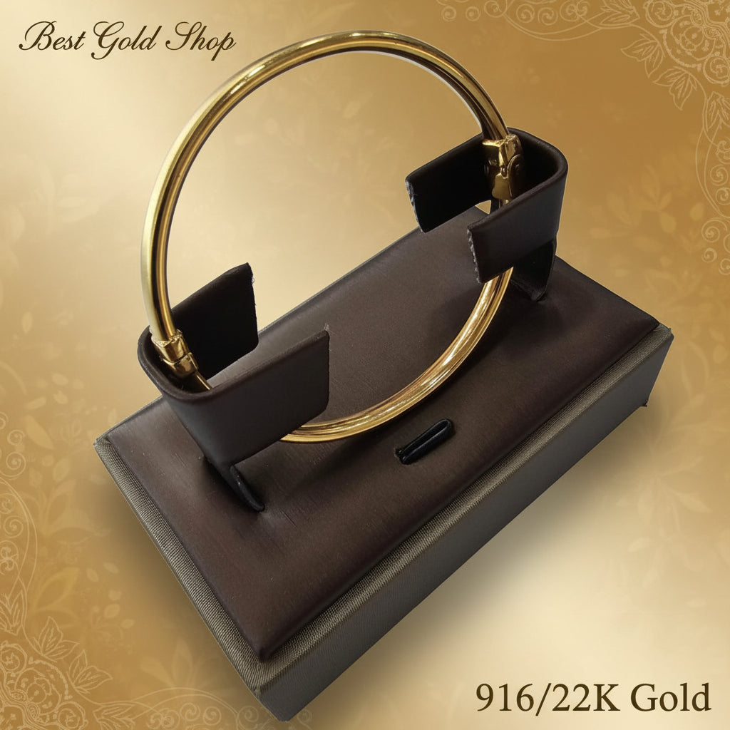 22k / 916 Gold Matt Bangle by Best Gold ShopBraceletsBest Gold Shop