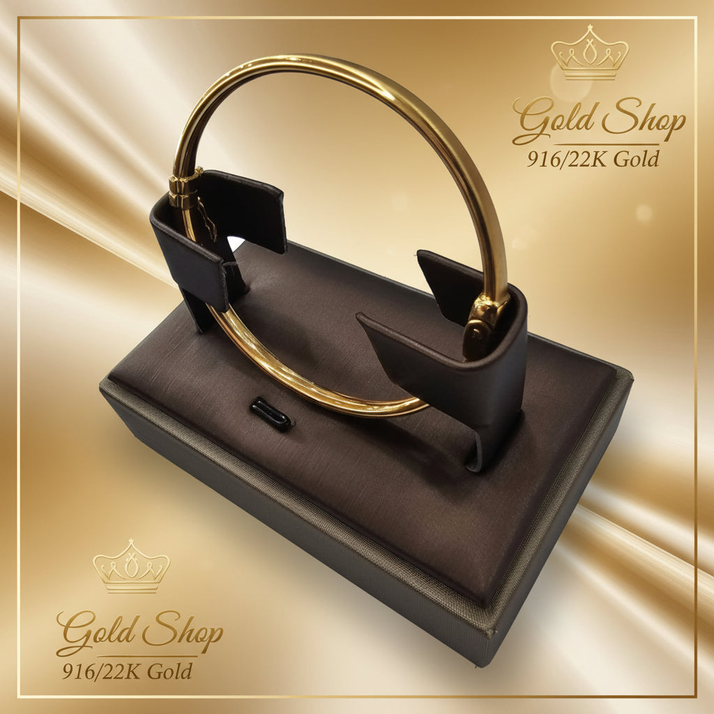 22k / 916 Gold Matt Bangle by Best Gold ShopBraceletsBest Gold Shop
