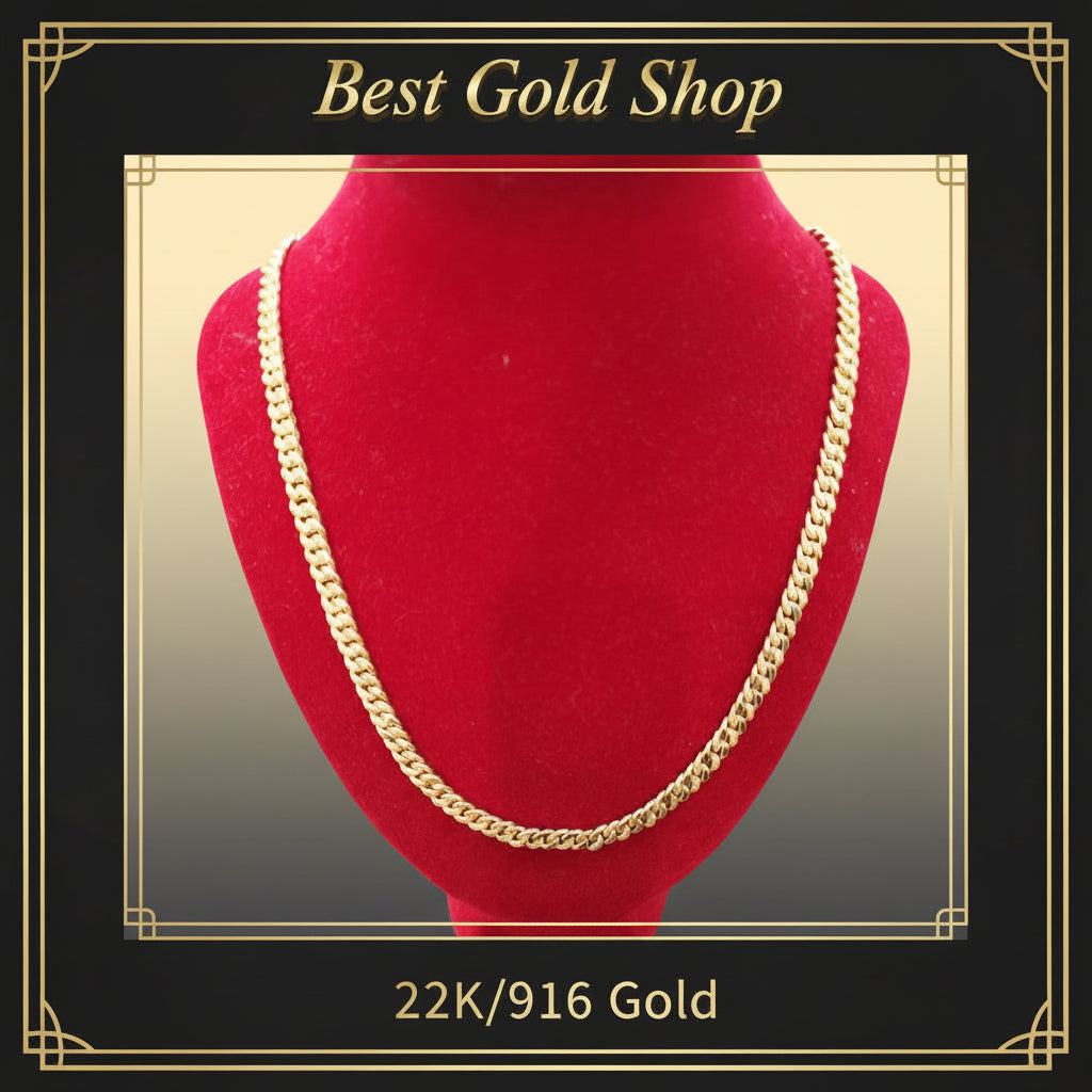 22k / 916 Gold Milo / Cowboy Necklace by Best Gold ShopNecklacesBest Gold Shop