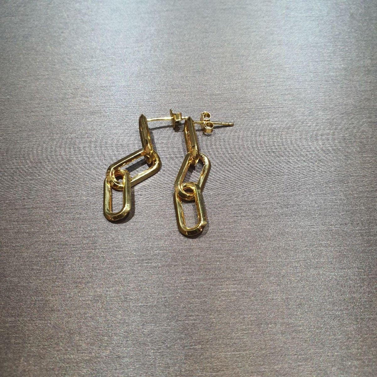22K / 916 Gold Paper Clip Earring by Best Gold Shop - 22k gold 22k gold earring 916 gold Earrings