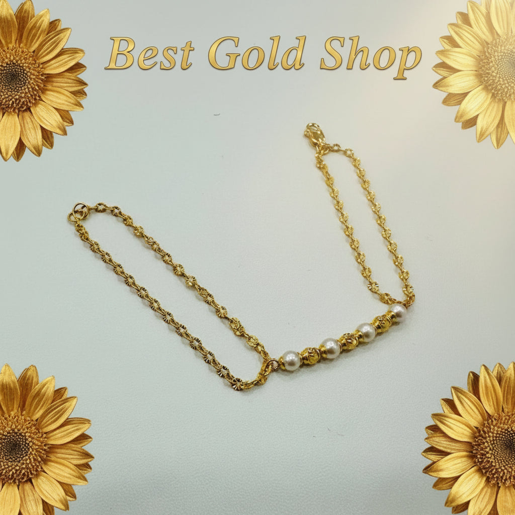 22K / 916 Gold Pearl Bracelet by Best Gold ShopBraceletsBest Gold Shop