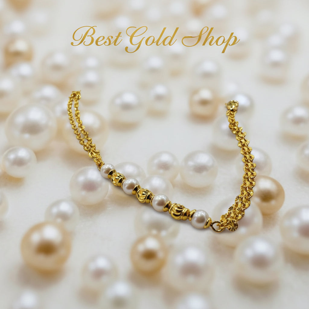 22K / 916 Gold Pearl Bracelet by Best Gold ShopBraceletsBest Gold Shop