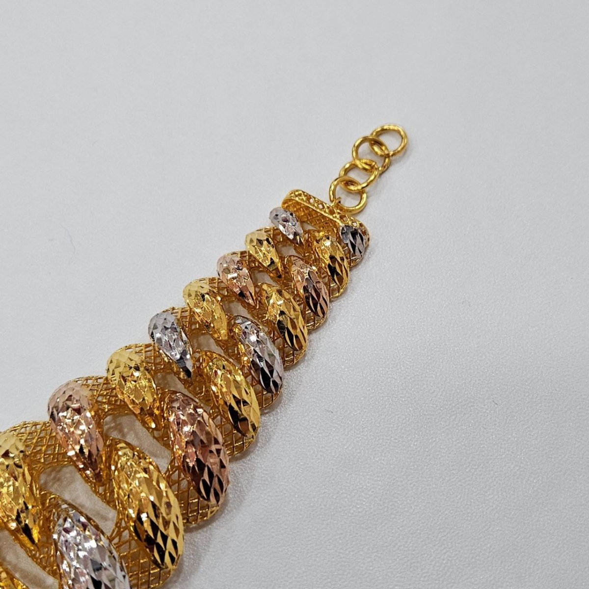 22k / 916 Gold Perut Ular 3 Tone Bracelet by Best Gold Shop - Best Gold Shop 22k gold 22k gold bracelet 916 gold Bracelets