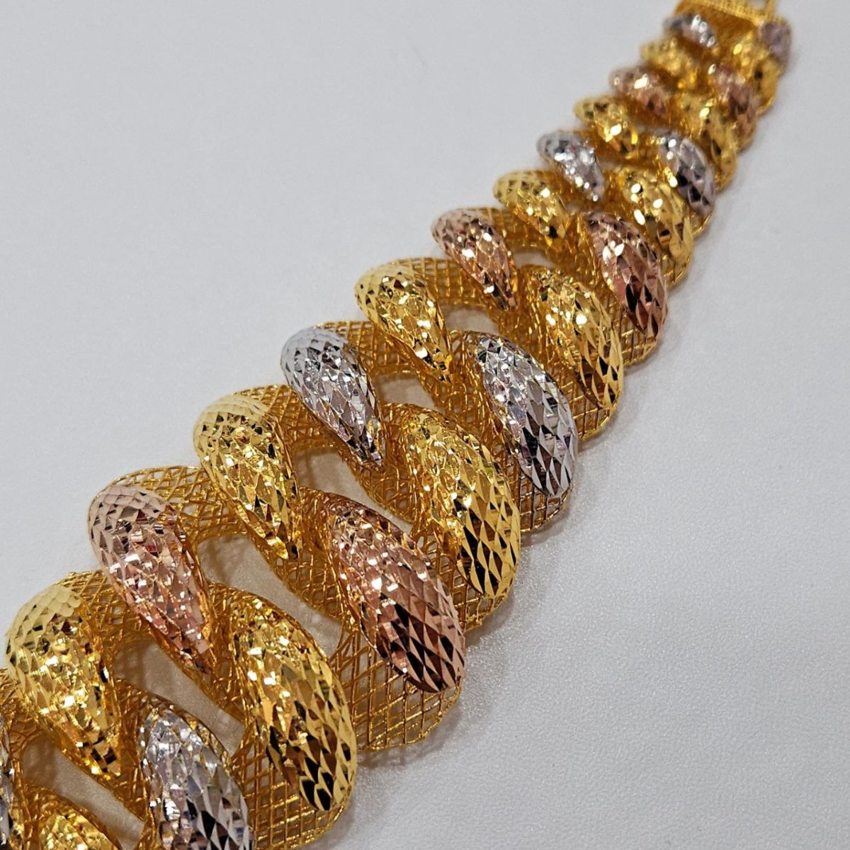 22k / 916 Gold Perut Ular 3 Tone Bracelet by Best Gold Shop - Best Gold Shop 22k gold 22k gold bracelet 916 gold Bracelets