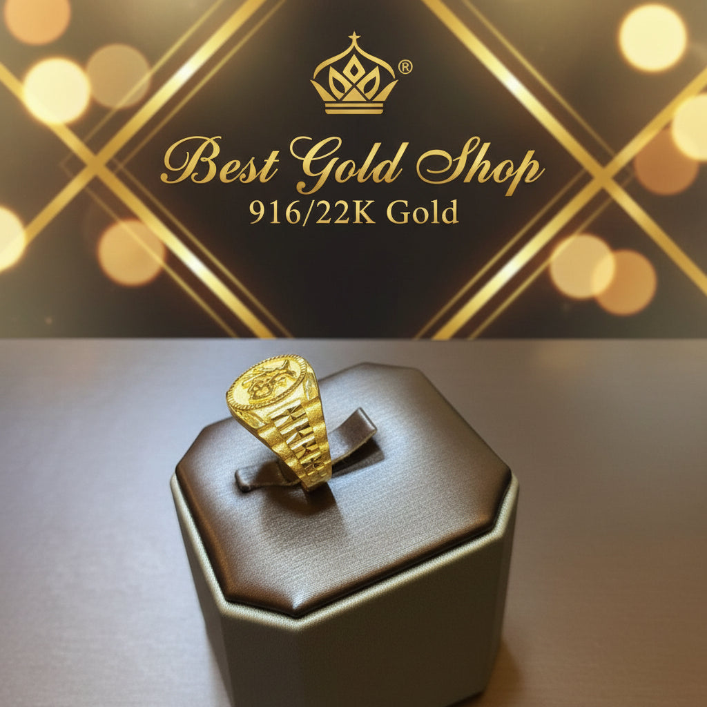 916 gold Prosperity Ring V2 ring profile