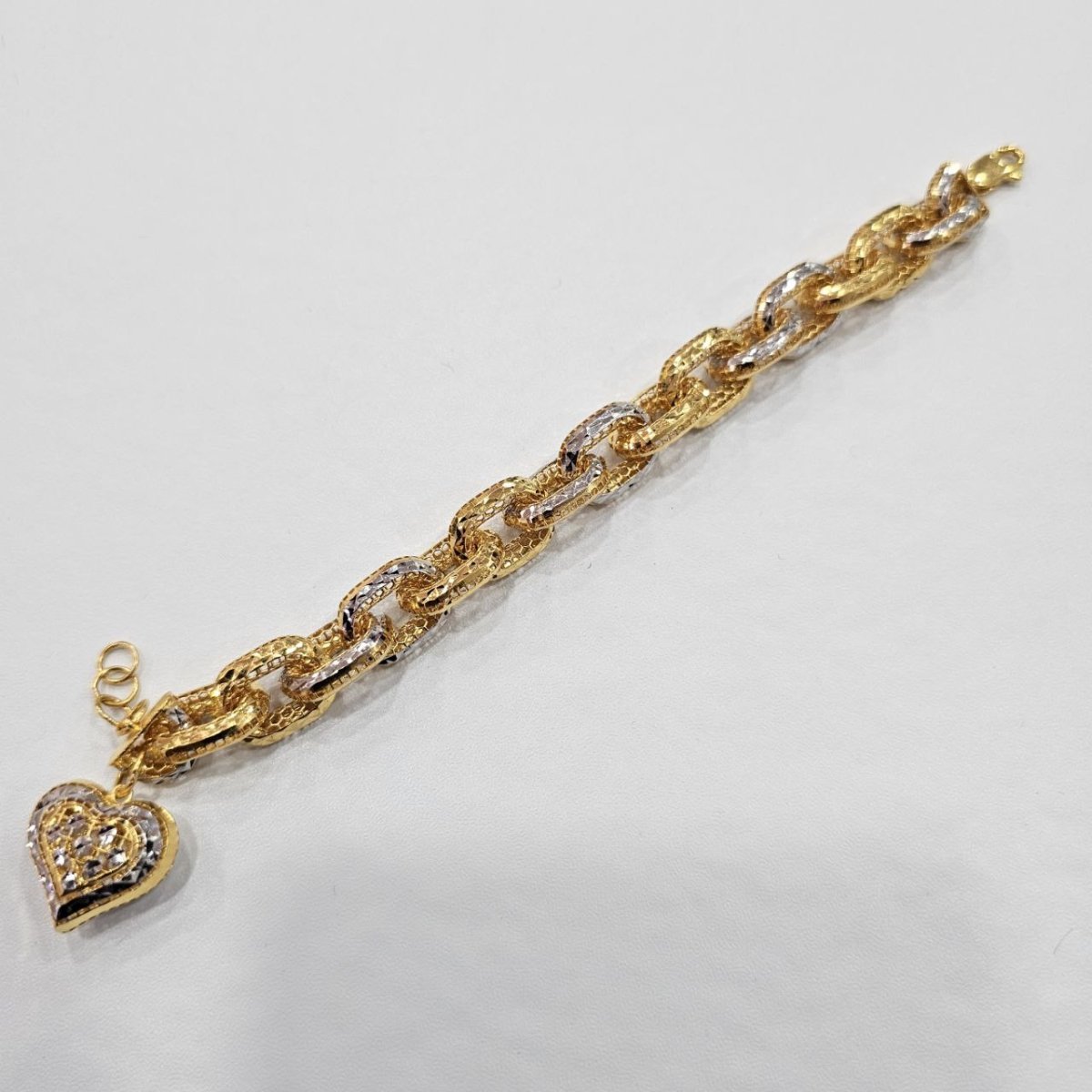 22k / 916 Gold Regal Link Charm by Best Gold Shop - Best Gold Shop 22k gold 22k gold bracelet 916 gold Bracelets