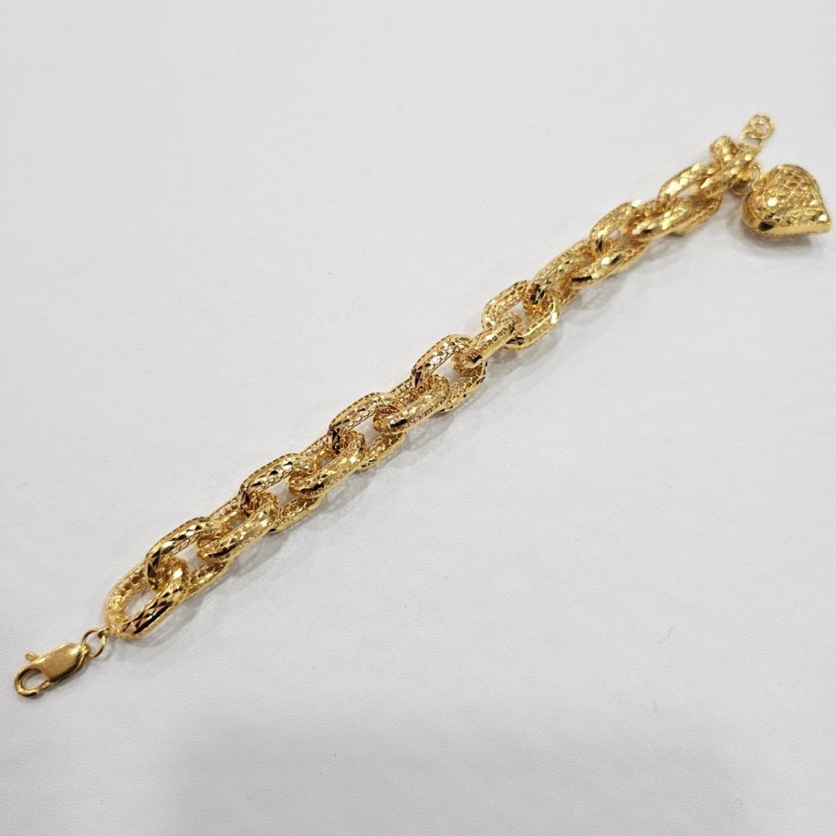 22k / 916 Gold Regal Link Charm by Best Gold Shop - Best Gold Shop 22k gold 22k gold bracelet 916 gold Bracelets