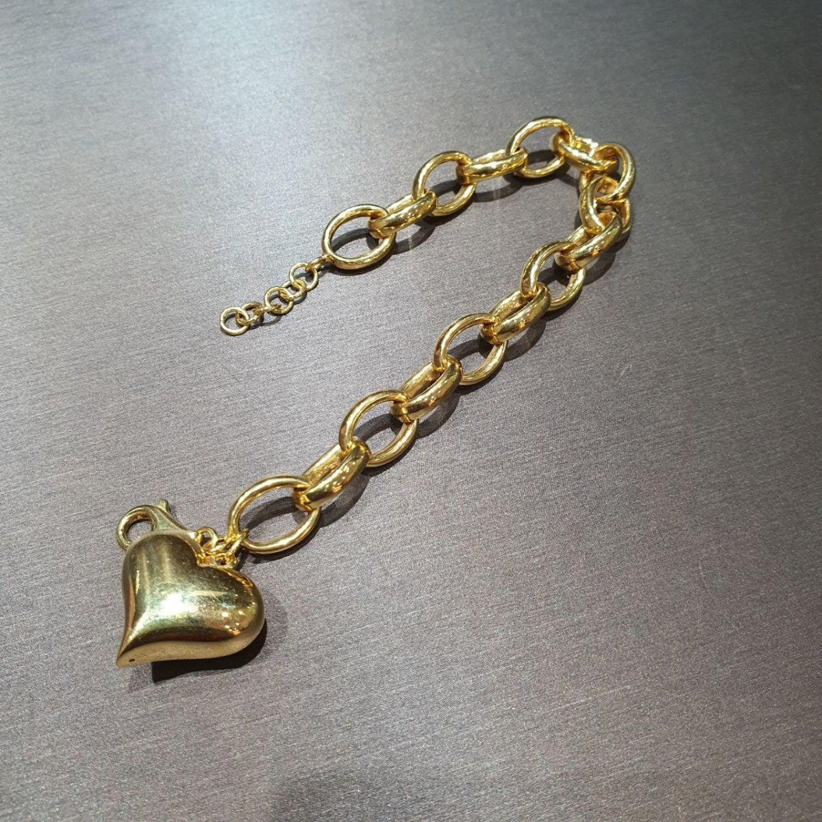 22k / 916 Gold Ring Bracelet with Heart Pendant by Best Gold Shop - 22k gold 22k gold bracelet 916 gold Bracelets