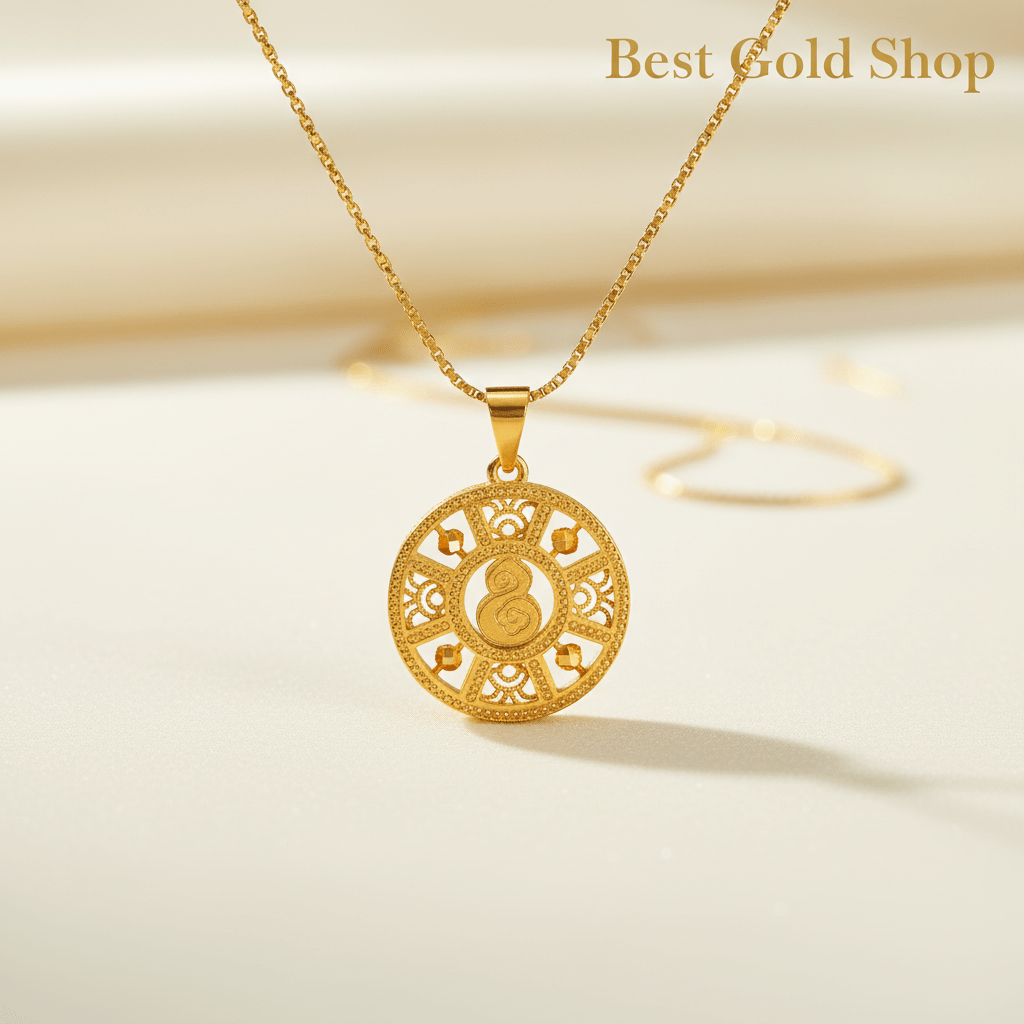 916 Gold Round Abacus PendantCharms & PendantsBest Gold Shop