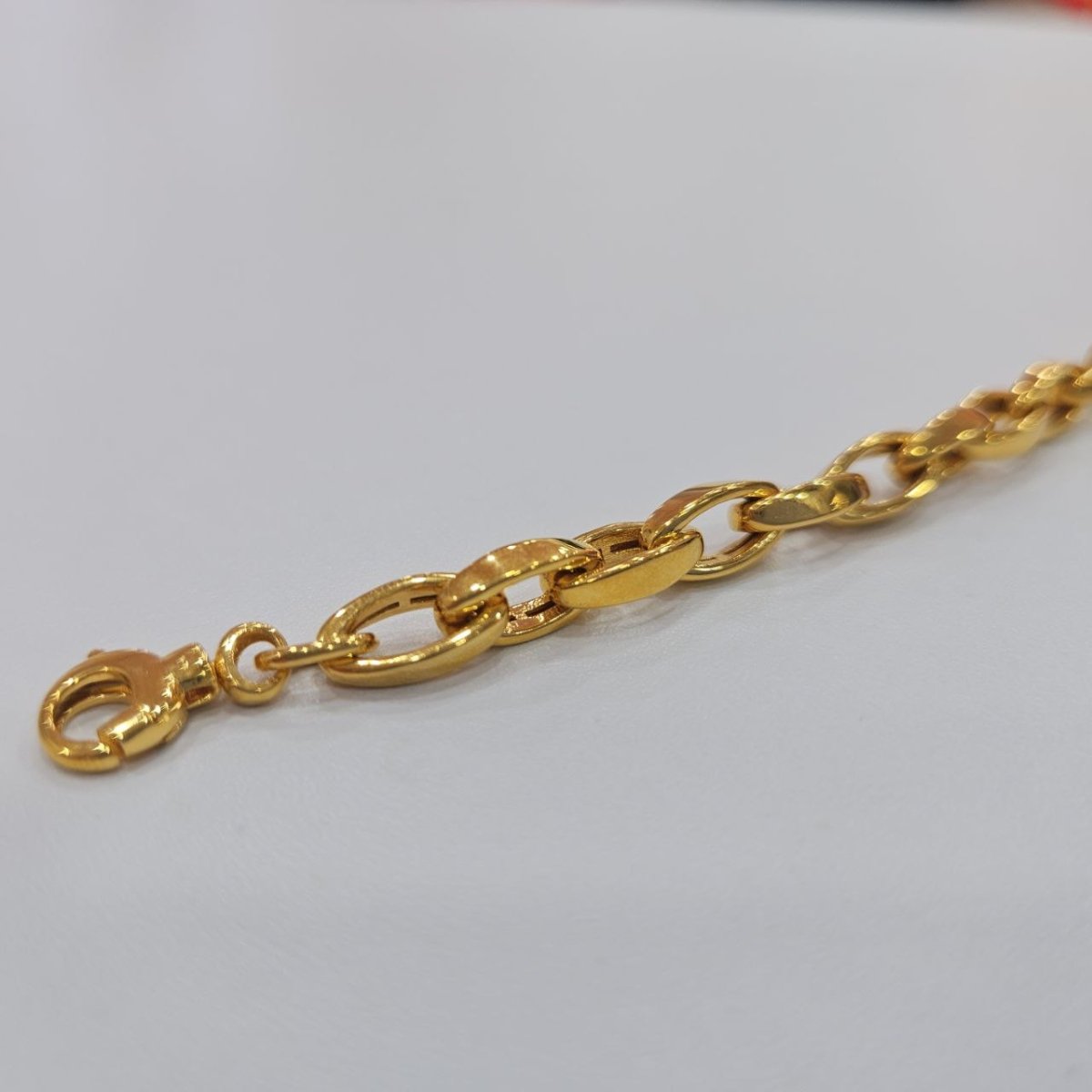 22k / 916 Gold Shiny Siput Bracelet Simple Vintage - Best Gold Shop 22k gold 22k gold bracelet 916 gold Bracelets