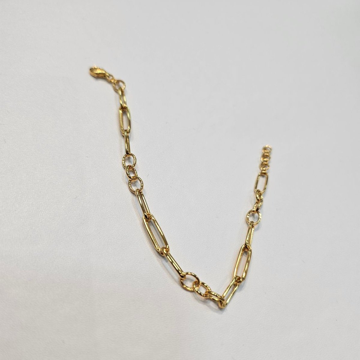22k / 916 Gold Sleek Paperclip Chain BraceletBraceletsBest Gold Shop