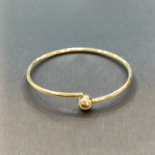 22k / 916 Gold Slim Charm Bangle Screw Type - Best Gold Shop 22k gold 22k gold bangle 916 gold 916 gold